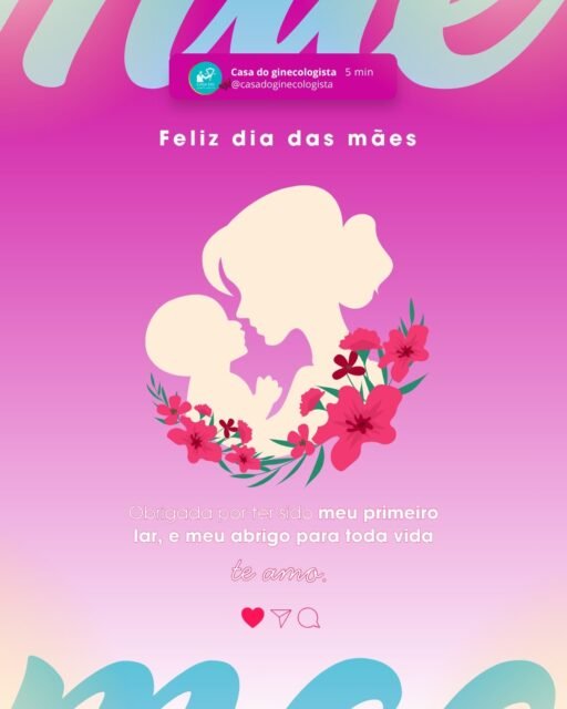 💐✨ Feliz Dia das Mães!Hoje celebramos o amor mais puro, o cuidado que acolhe e a força que inspira todos os dias. 💖
A Casa do Ginecologista deseja um dia especial para todas as mães, repleto de carinho, saúde e momentos inesquecíveis.🌷 Mãe: exemplo de amor, dedicação e cuidado.📞 (77) 99971-2851
🌐 www.casadoginecologista.com.br