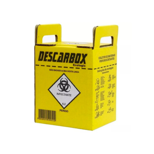Coletor de Materiais Perfurocortantes  Descarbox - Imagem 3