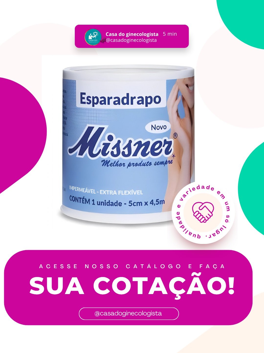 📋 No nosso catálogo na Bio você encontra tudo o que sua clínica precisa para uma rotina mais prática, organizada e segura. 🩺💙Produtos ginecológicos e hospitalares, qualidade e variedade em um só lugar.📲 Acesse nosso catálogo e faça sua cotação!
🌐 www.casadoginecologista.com.br