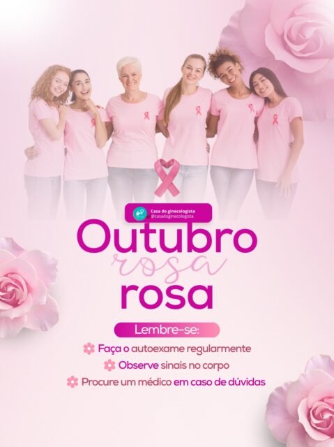 🎀 Outubro Rosa: cuidar também é prevenir.Este mês reforça a importância da prevenção, do diagnóstico precoce e do cuidado com a saúde da mulher. 💗Cuide-se. Previna-se. Compartilhe essa ideia!#OutubroRosa #SaúdeDaMulher #Prevenção #CasaDoGinecologista