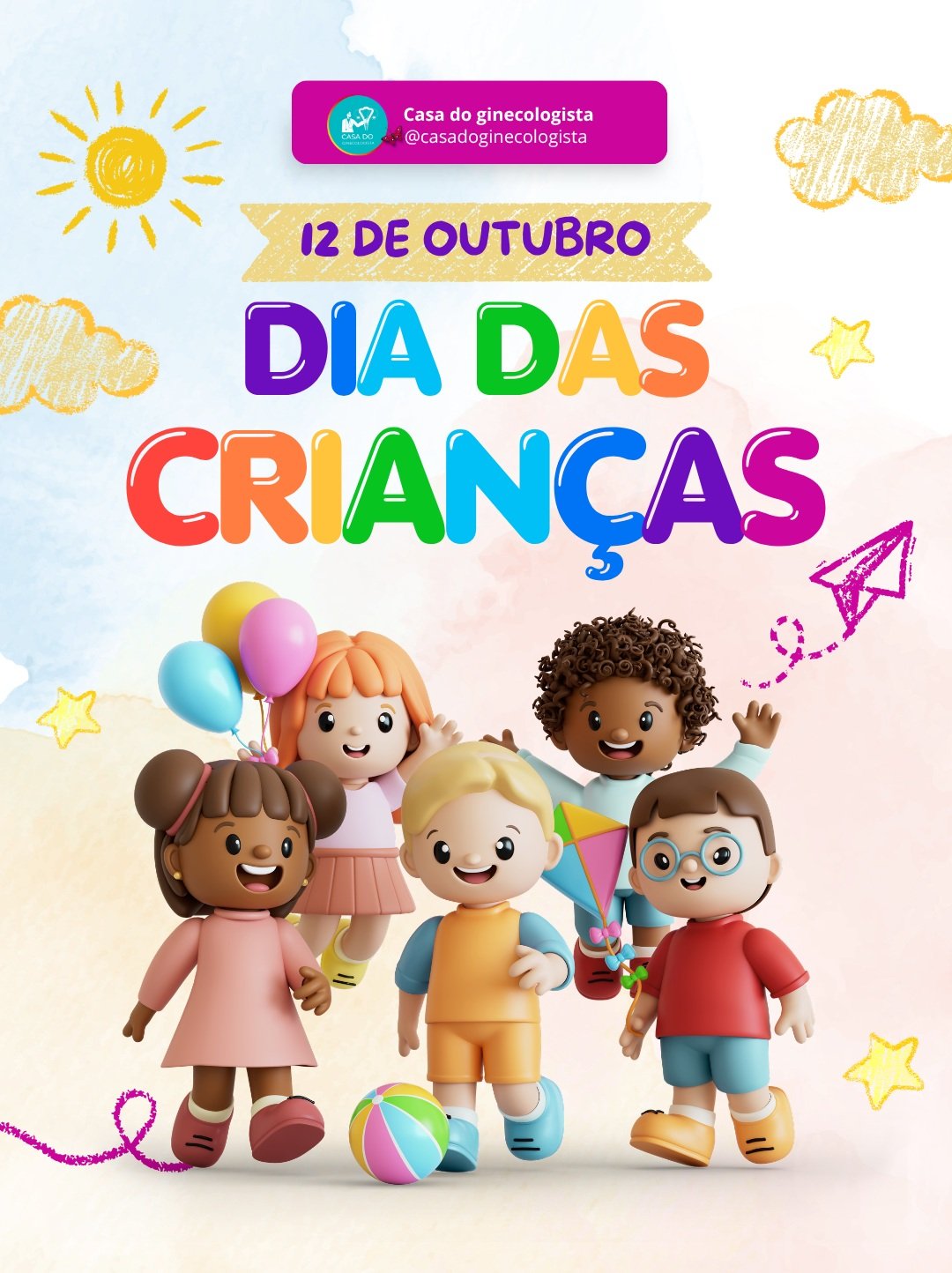 🎈💗 Feliz Dia das Crianças!A infância é uma fase única, cheia de descobertas, sonhos e momentos que ficam para sempre no coração. ✨Neste Dia das Crianças, a Casa do Ginecologista celebra a alegria de ser criança e reforça a importância do cuidado, do carinho e da proteção em cada etapa da vida. Porque cuidar do futuro começa hoje! 🧸💕#DiaDasCrianças #CasaDoGinecologista
#InfânciaFeliz