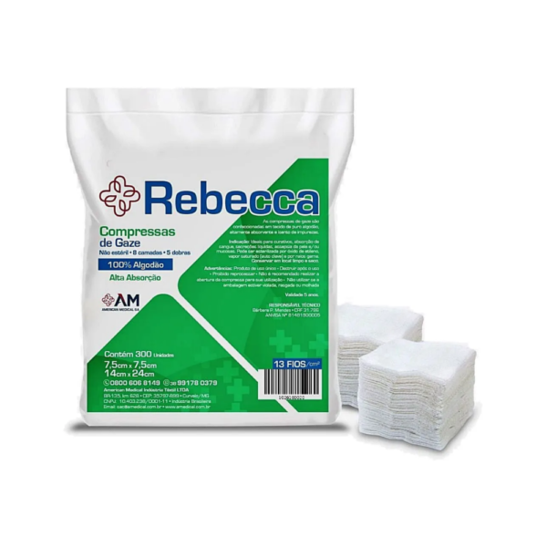 Compressa Gaze Rebecca 13 fios - 500 unidades